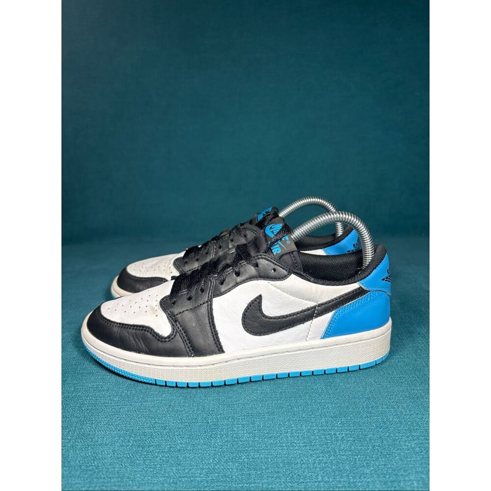 Nike Air Jordan 1 Low OG Dark Powder Blue Women's Size 7.5 (CZ0775-104) Black Wh